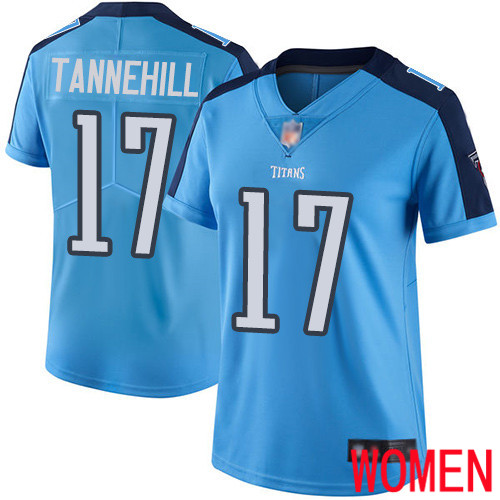 Tennessee Titans Limited Light Blue Women Ryan Tannehill Jersey NFL Football #17 Rush Vapor Untouchable
